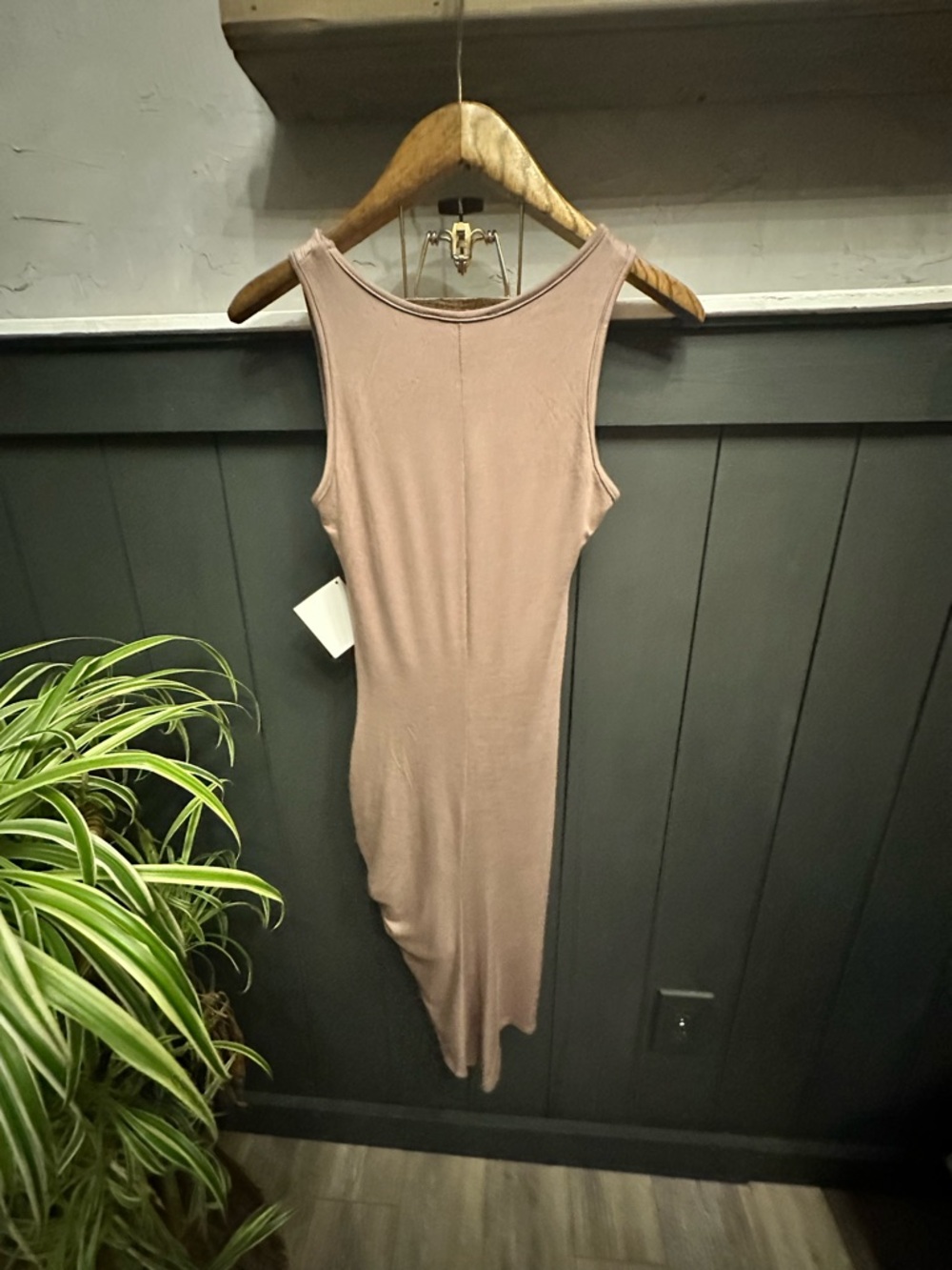 NEW Stella Luce Sleeveless Twist-Detail Tank Dress in Dusty Mauve size M - Picture 2 of 11